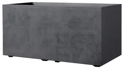 Obrázok produktu pre Deroma Millenium, vonkajší kvetináč, mrazuvzdorný / z recyklovaných materiálov, 39 x 79 x 39 cm, plast, antracitová farba
