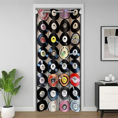 Productafbeelding van Kinderdeur Gordijn - Privacy Gordijn Deur - Ruimte Verdelen - 3D Print Design - 80 inch - Multicolor