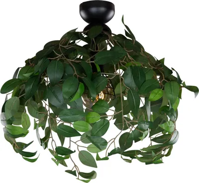 Produktbild von Trio - Deckenleuchte LEAVY - Schwarz - 38x38x58 cm