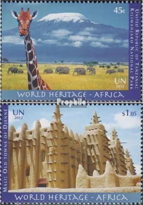 Produktbild von Briefmarken UNO - New York 2012 Mi 1313-1314 (kompl.Ausg.) gestempelt UNESCO Welterbe Afrika