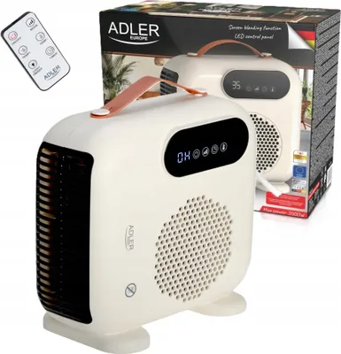 Produktbild von Thermovancer Elektroheizgerät 2000W LCD-Fernbedienung Timer Beige AD7756