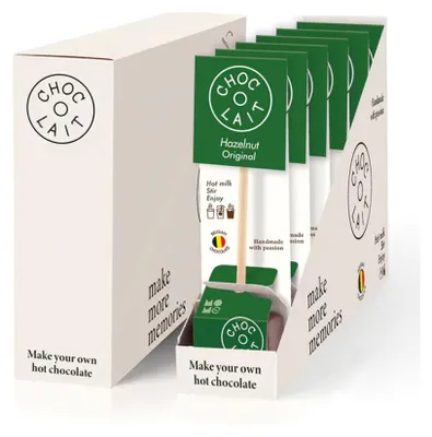 Produktbild von Heiße Schokolade MoMe Choc-o-lait Original Hazelnut, 6 x 33 g