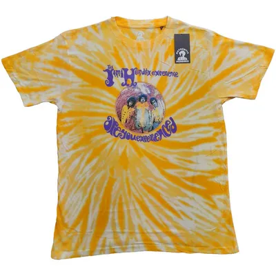Obrázek produktu pro Jimi Hendrix Are You Experienced (Wash Collection) Yellow XL Tričko