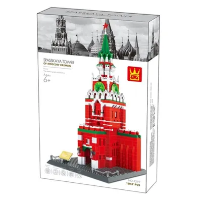 Produktbild von Architect-Set Spasskaja Turm Kreml Moskau 1047 Teile kompatibel