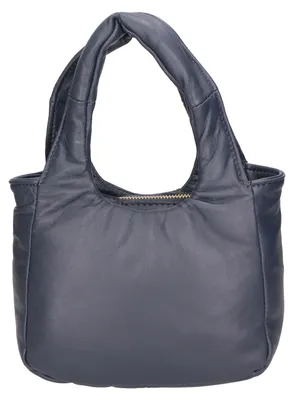 Image de Sac à main Lux Damestas en véritable cuir nappé, avec bandoulière amovible, fabriqué en Italie