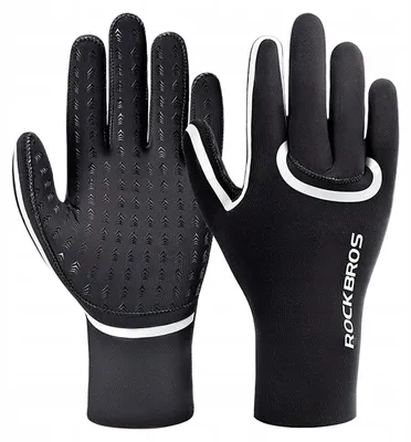 Produktbild von Rockbros Fahrradhandschuhe wasserdicht Gr. L/XL Schwarz