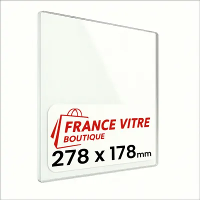 Produktbild von CHARNWOOD - modell : 14 - 278 x 178 x 4 mm - Kaminglas - Ofenglas - Ersatz-Kaminscheibe - feuerfestes Glas - France Vitre
