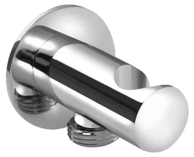 Produktbild von Sapho Brausehalter rund, fest, mit Schlauchanschluss, Chrom