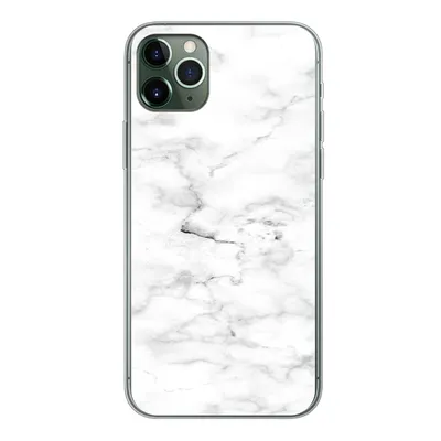Produktbild von MuchoWow® Handyhülle Schutzhülle Hülle für iPhone 11 Pro Max Marmor - Weiß - Grau Silikon Softcase Handy Hülle - Schutz