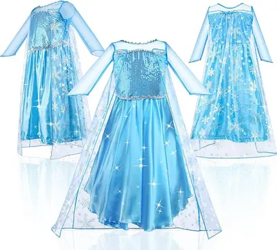 Produktbild von ASKSA Prinzessin Kostuem Maedchen fuer Karneval Party Cosplay Verkleidung Halloween Fest Geburtstag, 140