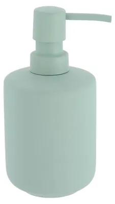 Produktbild von Seifenspender aus steinzeug mit rubbereffekt 400 ml - eukalyptusgrün - Tendance
