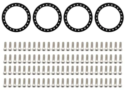 Produktbild von RC Beadlock Felgen-Ersatzring 4 STueCKE Kompatibel mit 1/10 TRX4 SCX10 90046 90047 RC Car 1,9 Zoll Felgen