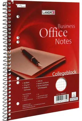Image de LANDRE Collegeblock Office A5 Abriss 80 Blatt 70 g/qm