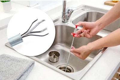 Produktbild von Abflussreiniger Rohrbürste Abflussfrei Rohr Abfluss Siphon Bürste Spirale Haare