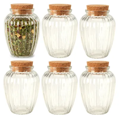 Produktbild von Gewurzglaser / kleine Vorratsglaser - 6x Stuck - Glas - transparent - 280 ml