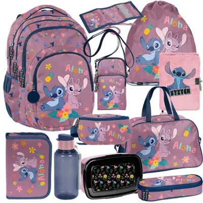 Produktbild von Mega Schulset XXL – Stitch Disney | 11-teiliges Schulranzen-Set Für Jungen & Mädchen Klasse 1–4