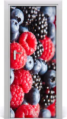 Produktbild von Tulup Türaufkleber 85x205 cm Dekorative Aufkleber Selbstklebend Wasserdichte Tapete Abnehmbar Schlafzimmer Wohnzimmer Wohnkultur - Beeren