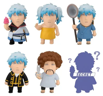 Zdjęcie produktu dla Figurki kolekcjonerskie Gintama x Okawabukubu. Seria "Ginsan" – pudełka niespodzianki (6 sztuk)