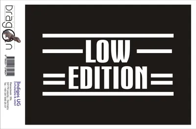 Produktbild von Aufkleber / Autoaufkleber - JDM / Die cut / Auto / OEM - Low edition - 210X100mm rot - Heckscheibe / Heckscheibenaufkleber