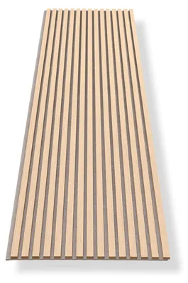 Produktbild von Akustische Paneele - Schallschutz - Wandpaneele Holz - 240 x 60 cm - Eiche - Beige Filz