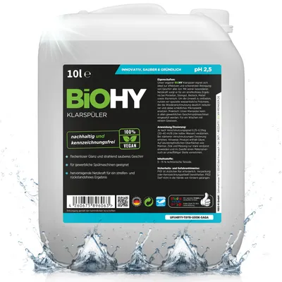 Produktbild von BiOHY Klarspüler + Auslaufhahn, Klarspüler Spülmaschine, Klarspülmittel, 10 l