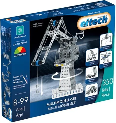 Produktbild von eitech 00905 Metallbaukasten - Multimodell-Set mit 6 Modellen