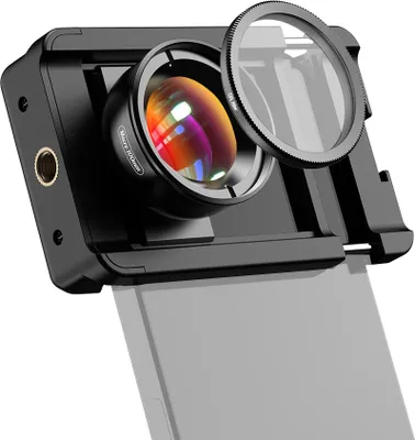 Produktbild von APEXEL Handy 100 mm Makroobjektiv 10X + CPL-Filter-Set mit universeller Handy-Clip-Aufbewahrungsbox, Ersatz fuer iPhone 14/13/12/11 Huawei-Smartphones