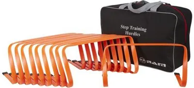 Zdjęcie produktu dla Płotki treningowe do biegania - plastikowe - 6 sztuk w woreczku - 23 cm