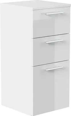 Produktbild von Midischrank 75 cm weiss hochglanz