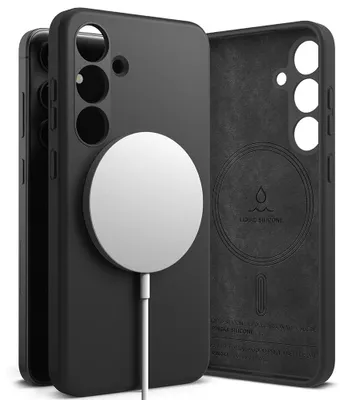 Obrázok produktu pre Ringke Silicone Magnetic - ochranný kryt pre Samsung Galaxy S24 - Čierny