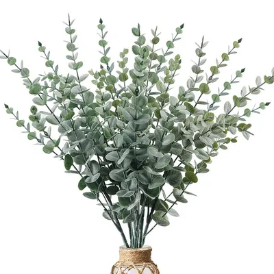 Imagen del producto de Ramas de eucalipto artificiales para decoración, 30 unidades