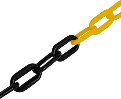 Immagine prodotto di Catena Sicurezza Traffico 30 m Plastica Giallo/Nero