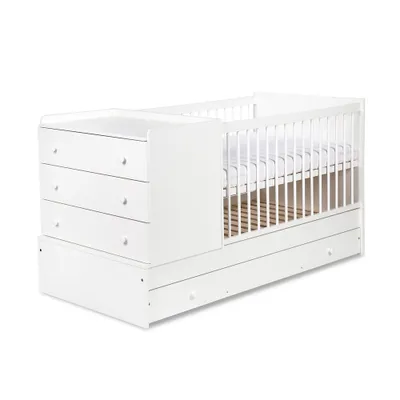 Obrázek produktu pro Dětská postýlka 80x120 CORNY - bílá