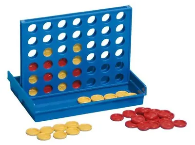 Immagine prodotto di Gioco "Quattro vittorie", 18,2 x 13 x 13,8 cm, pieghevole, per bambini dai 3 anni in su