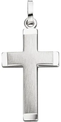 Produktbild von Anhänger Kreuz Kreuzanhänger Silberanhänger Silberkreuz 28,4x15,5mm 925 Silber