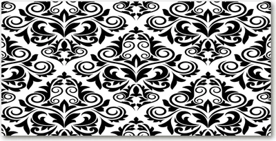 Produktbild von Tulup® Leinwandbild - 140x70 cm - Wandkunst - Drucke auf Leinwand - Leinwanddruck  - Sonstige - Schwarzweiß - Ornamente