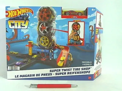 Zdjęcie produktu dla Zestaw Wycigowy warsztat opon Hot Wheels City HDP02