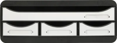 Produktbild von Exacompta TOOLBOX, Ablagemodul mit 4 Schubladen - Weiß glossy - 3197213D