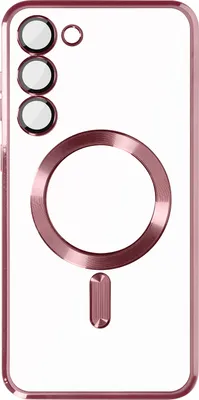 Produktbild von MagSafe Schutzhülle für Samsung S23 Kameraschutz Transparent / rosa