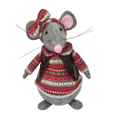 Produktbild von Türstopper Maus weiblich Mäusedame 25x29x15cm