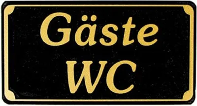 Produktbild von Toilettenschild - Gäste WC - 150 x 75 mm - 308058