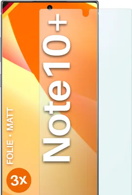 Produktbild von moex® 3x Schutzfolie kompatibel mit Samsung Note10 Plus (4G/5G) - Displayschutzfolie Anti Reflex Folie, Matt