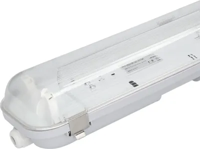 Produktbild von hoftronic LED Feuchtraumleuchte 120cm doppelt 2x18W IP65 Grau