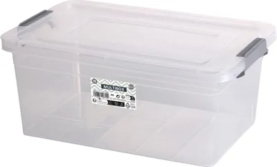 Produktbild von Urban Living Aufbewahrungsbox - 8,5 Liter - 35 x 23 x 15 cm - mit Deckel und Clips - wasserdicht