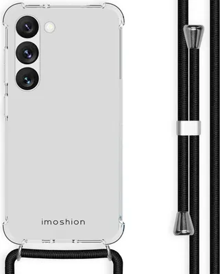 Image de imoshion Coque arrière transparente avec cordon pour Samsung Galaxy S23 - Noir