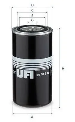 Produktbild von Ölfilter UFI 86.013.00 Anschraubfilter