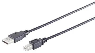 Immagine prodotto di S-IMPULS Cavo adattatore USB-A USB-B 2.0 nero 1,8 m