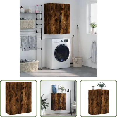 Produktbild von The Living Store Wandschrank Räuchereiche 69,5x34x90 cm
