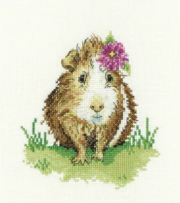 Obrázok produktu pre Súprava na výšivku krížikom, model "Pollyanna (A)", tkanina Aida, kód LCPO1794-A, rozmer 13,5 x 15,5 cm