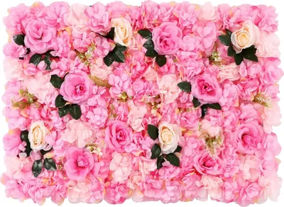 Immagine prodotto di Pannelli floreali da parete, sfondo floreale decorativo, elegante decorazione per eventi, rosa